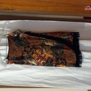 VtG wrap skirt w/ suede fringe::